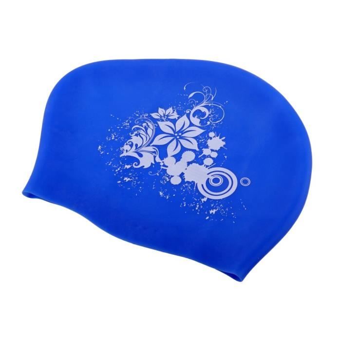 Bonnet Piscine Cheveux Long La Couleur Rouge Bonnet De Natation U00e9lastique Et Extensible Pour Cheveux Longs Pour Femme,effet Bonnet De Piscine