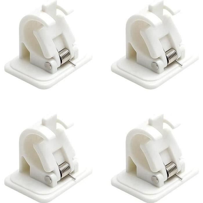 Lot De 4 Supports Muraux Adhésifs Pour Balais Et Serpillières – Sans Perçage, Fixation Solide, Organisation Parfaite Maison & Garage