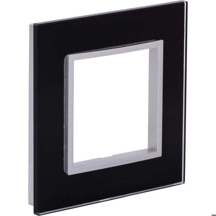 Plaque de finition simple en verre Kalya - Noir - Zenitech - Cdiscount ...