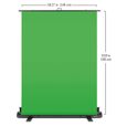 Corsair Elgato Green Screen - Fond Vert Rétractable pour Suppression de l`arrière-Plan, avec Cadre autobloquant, Toile-1
