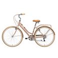 BIKESTAR | VTC Vélo de ville | 28" pouces | 7 vitesse Shimano | Vélo urbain pour femmes | Vélo de Confort Retro | Marron-1