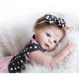 Poupée Bébé Reborn en Silicone NPKCOLLECTION Victoria - Jouet Réaliste pour Enfant - Marque OLALI - 55cm - Rose-1