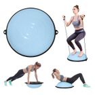 Demi-ballon Fitness 62 cm, Ballon d'Équilibre Capacité 300 kg, Station d'Équilibre avec Bande de Résistance et Pompe à Pied, Entraînement Complet du Corps, Domicile, Gym, Gymnastique, Bleu | FR Demi-ballon Fitness 62 cm, Ballon d'Équilibre Capacité 300 kg, Station d'Équilibre avec Bande de Résistance et Pompe à Pied, Entraînement Complet du Corps, Domicile, Gym, Gymnastique, Bleu | FR
