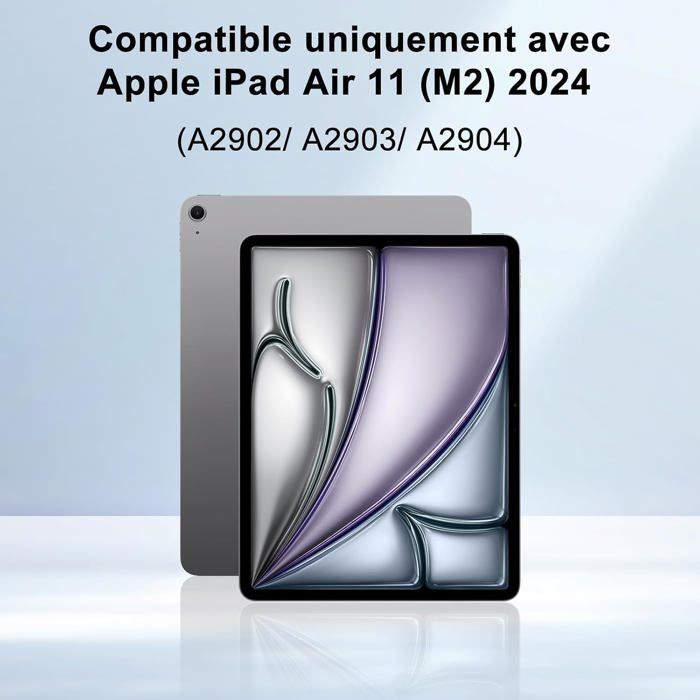 Clavier iPad Air 11 Pouces 2024 avec Pavé Tactile,AZERTY Trackpad