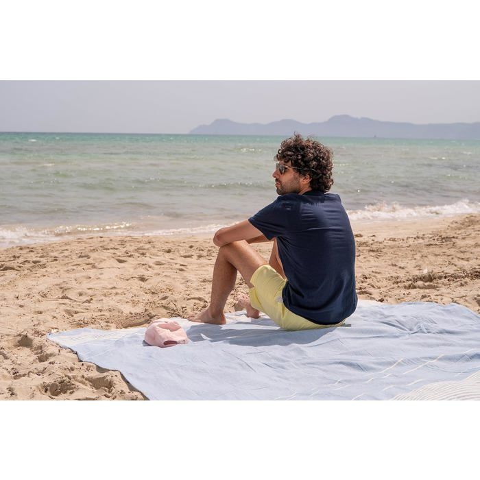 Serviette De Plage, Fouta Absorbante Nid D'abeille Coton 100 X 200 Cm, 100% Coton, Coloris Rouge à Prix