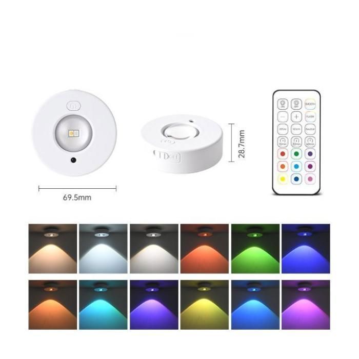 Lampe Bivouac LED Rechargeable 2600 MAh – 3 Couleurs (blanc/rouge/vert), Télécommande, Aimant Puissant, étanche, Powerbank Pour Pêche Et Camping