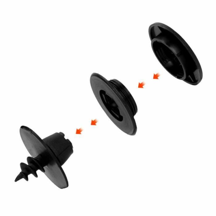 24 Pièces Clips De Fixation Tapis De Voiture Universels - 3 En 1 Clips Antidérapants Pour Tapis Sol Auto