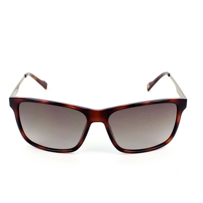 Lunettes de soleil Boss Orange BO 0163 S 8XLHA Marron havane Gunmetal Orange Marron Achat Vente lunettes de soleil Homme Adulte Cdiscount