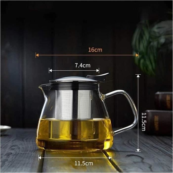 2 pcs infuseur à thé en verre résistant à la chaleur, filtre à thé  transparent, tube à thé pour accrocher sur des tasses, tas[A383] -  Cdiscount Maison