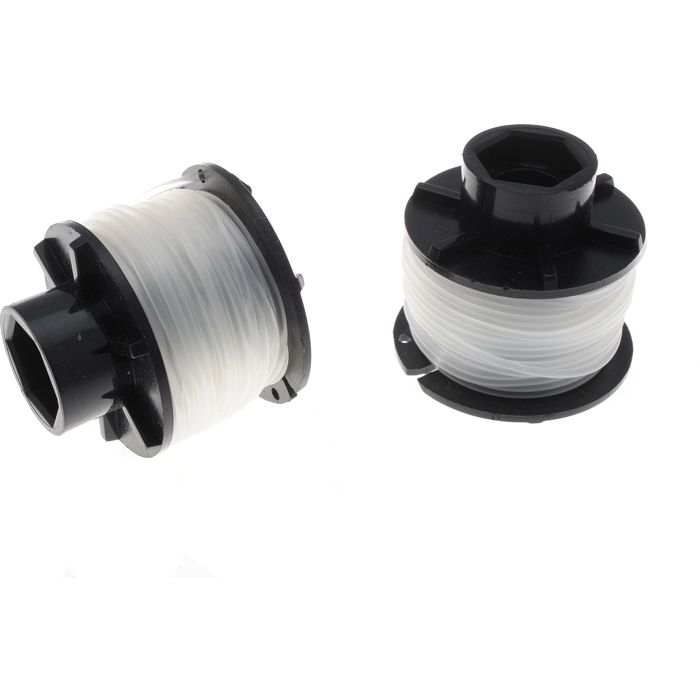 Jardiaffaires Lot De 2 Bobineaux Fil 1.6mm Pour Coupe-Bordure Black & Decker Einhell