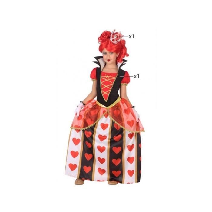 Deguisement Fille Reine de Coeur ATOSA Costume de Dessin Anime Alice Rouge Disney Princesses Cdiscount Jeux Jouets