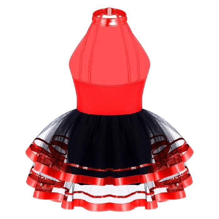 Freebily Jupe Danse Classique Enfant Tutu Ballet Mousseline - 6-16 Ans