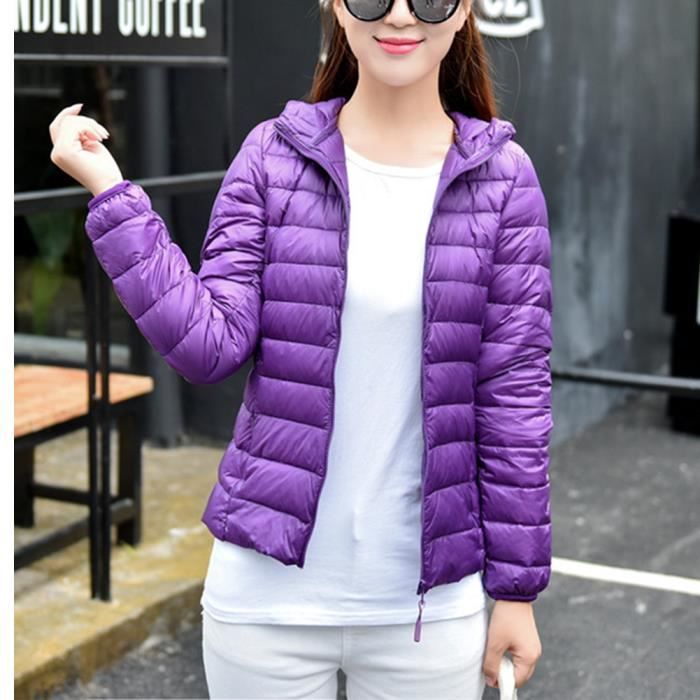 Doudoune mauve femme shop