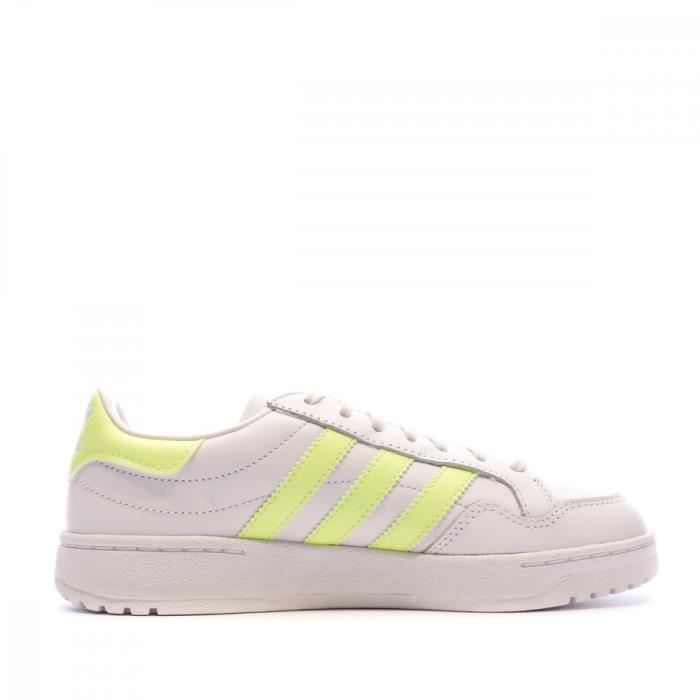 Adidas blanche et jaune deals