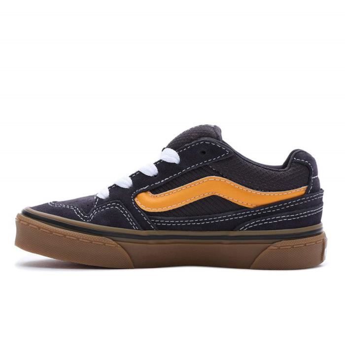 Chaussures Vans Caldrone pour Garcon Bleu VN0005W6CHY Textile Lacets Plat