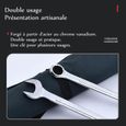 Clés mixtes plates et polygonales CALDION - 14pcs acier à outils 8-24mm - Trousse enroulable bricolage-2
