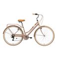 BIKESTAR | VTC Vélo de ville | 28" pouces | 7 vitesse Shimano | Vélo urbain pour femmes | Vélo de Confort Retro | Marron-2