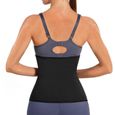 Ceinture de Sudation pour Femme - Waist Trainer Sauna - Noir - Coupe-taille ergonomique - Respirant - Fitness-2