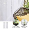 2pcs Protection UV Décorative Fenêtre Drape Rideau imperméable voile - voilage rideau - store - accessoire-2