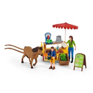 Set De 8 Figurines Peintes Personnages De Fermiers - Multicolore, Plastique, Chine