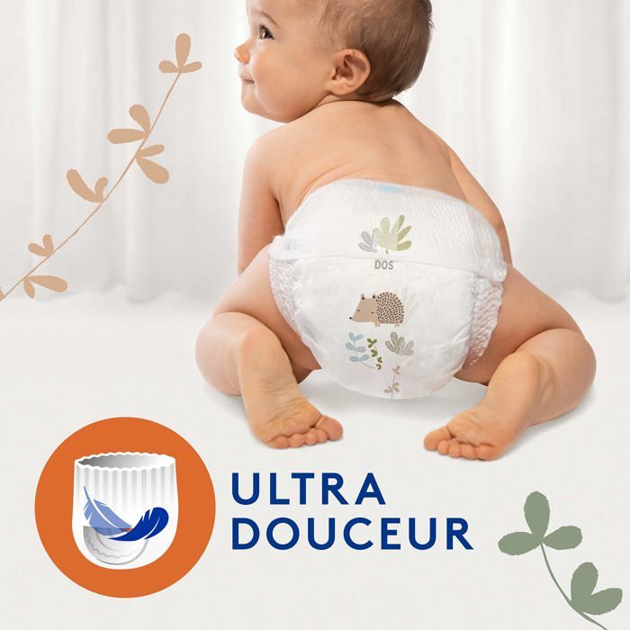 Couches-culottes Merries Taille L (9-14 Kg) - Lot 44+2 Pièces - Ultra Douces Et Respirantes - Anti-fuites