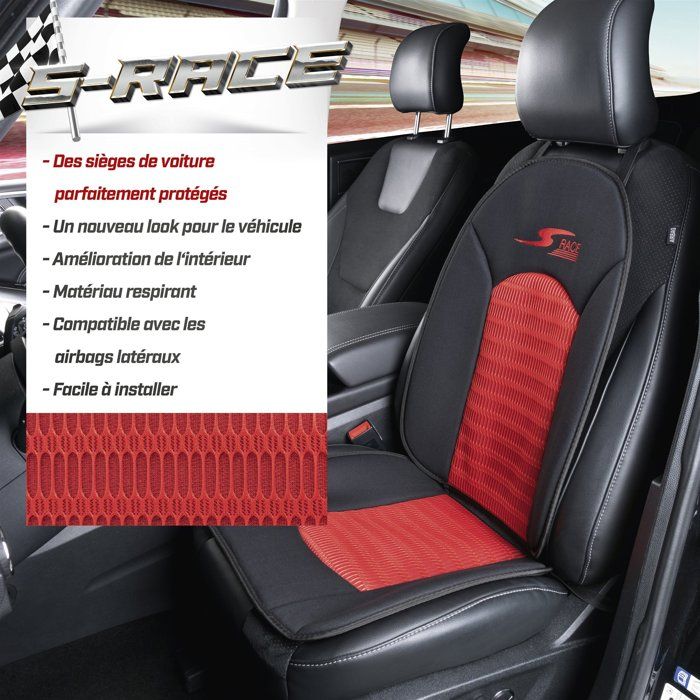 Walser CarComfort Housse De Siège De Voiture S-Race, Mention Très