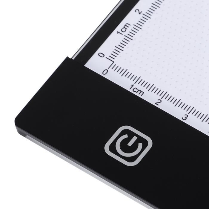 Tablette Lumineuse LED A4 - Luminosité Réglable, Port USB - Pour Dessin, Peinture Diamant, Calque