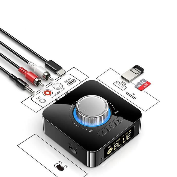 HIFI sans fil Bluetooth 2 in1 audio émetteur récepteur 3.5MM adaptateur de  musique RCA - Cdiscount TV Son Photo