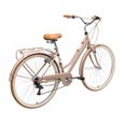 BIKESTAR | VTC Vélo de ville | 28" pouces | 7 vitesse Shimano | Vélo urbain pour femmes | Vélo de Confort Retro | Marron-3