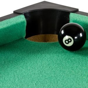 BILLARD Mini table de billard 92x52x19cm, bois clair + acc