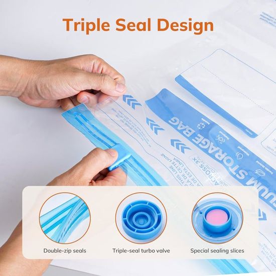 Sac Rangement Sous Vide Aspirateur Pompe Électrique Pour Sacs Sous Vide  Mini Aspirateur Portable Prise EU Noir Idéal Voyage Pompe Sous Vide  De