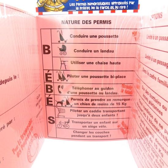 permis poussette