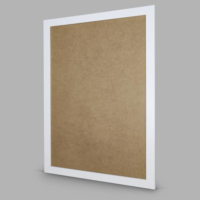 Stallmann Cadre Photo Moderne 90x120 Cm – Verre Acrylique Antireflet, MDF Noir Mat, Vertical Ou Horizontal
