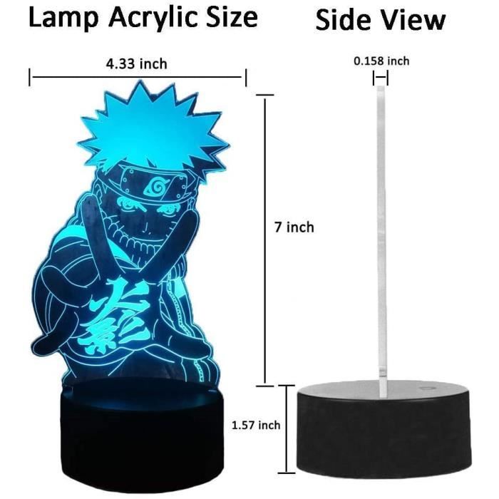 Lampe Illusion 3D LED 7 Couleurs Tactile - Veilleuse Chevet USB - Cadeau Noël Ou Anniversaire
