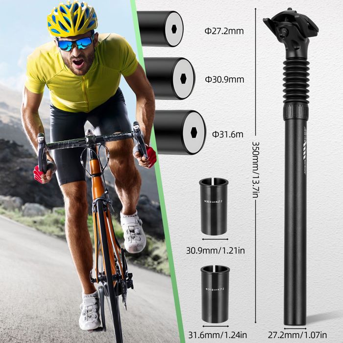 Tige de selle de suspension Vélo Tige de selle d'amortisseur Tige de