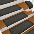 🍉659815pcs-ensemble Tapis d'Escalier Antidérapant Auto-adhésif Tapis Marches d'EscalierTapis de Passage Escalier Design Moderne 65x-0