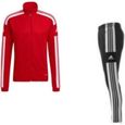 Jogging Homme Adidas Aerodry Rouge et Noir - Respirant - Manches longues - Multisport-0