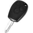 Coque clé pour Renault Trafic Master Clio Kangoo Opel Movano Vivaro - 3 Boutons - Télécommande Plip Phonillico®-0