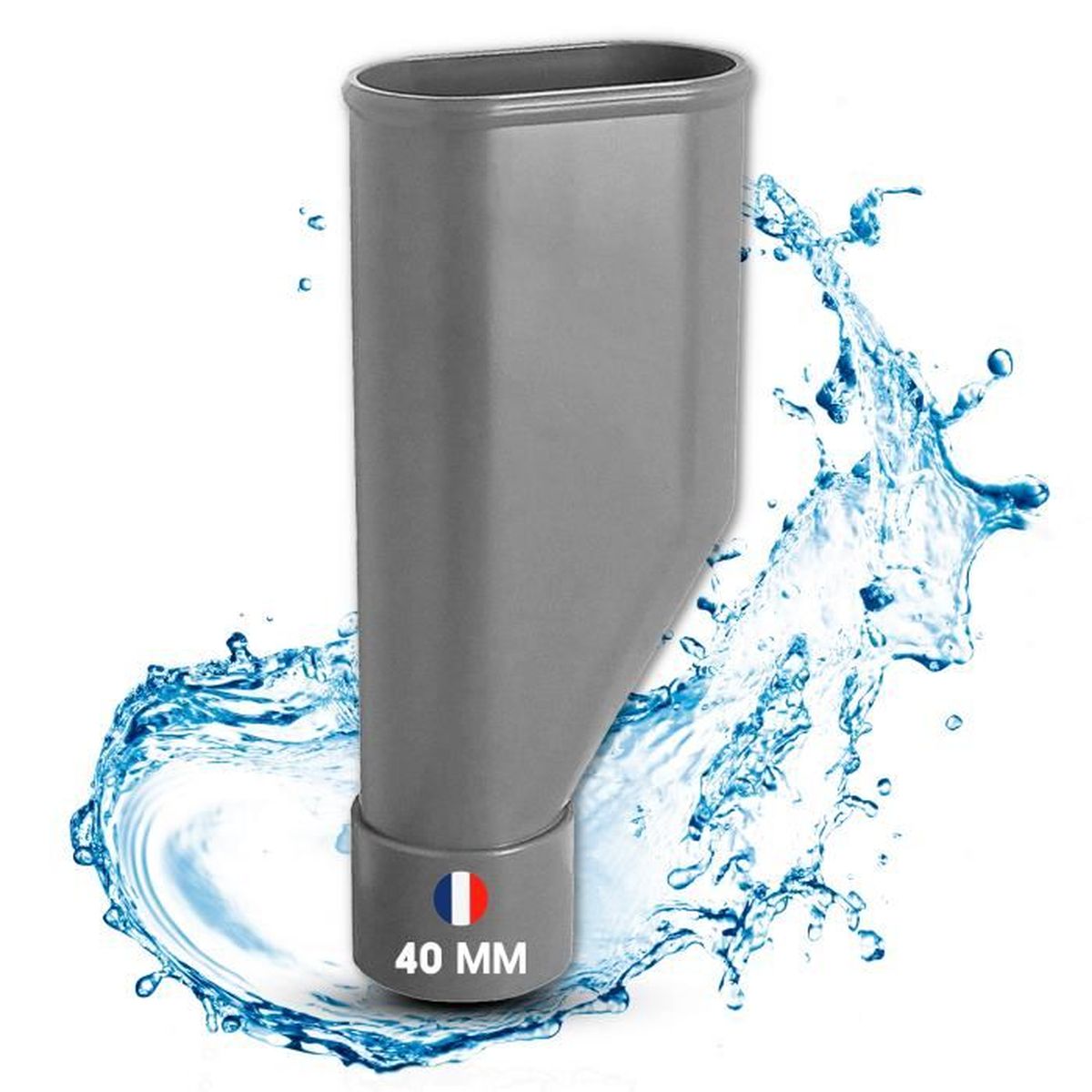 Adaptateur Y Pour évacuation Machine à Laver Et Lave-vaisselle - Sortie 40 Mm, Entrées 18-23 Mm - Blanc - 3