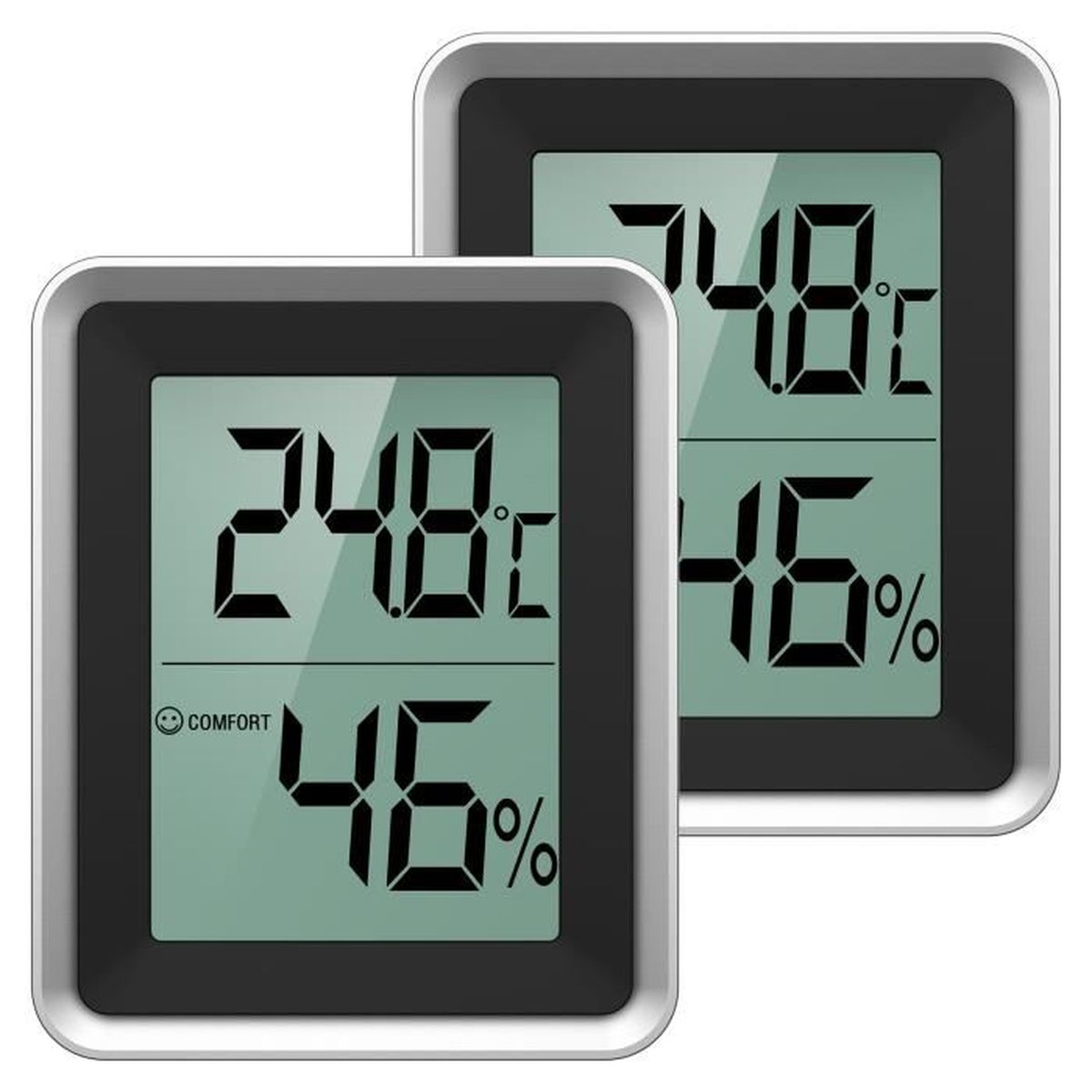 Station Météo 3 En 1 - Thermomètre, Baromètre, Hygromètre - Cadre Bois - Décoration Murale