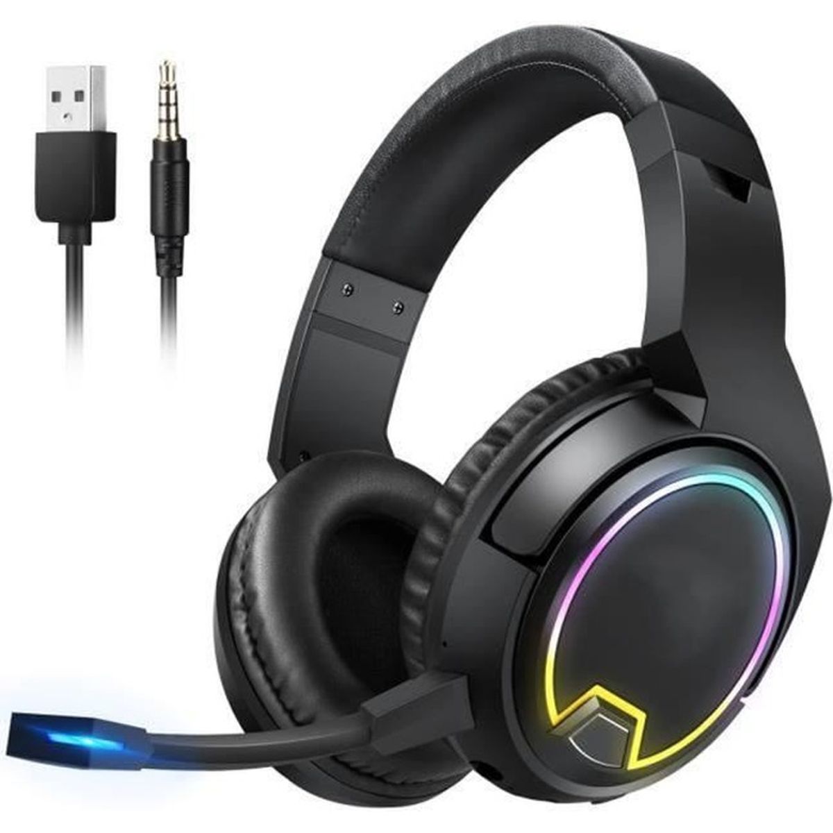 Casque sans fil Bluetooth Gamer , Pour Xbox One, PC, avec 7.1 Bass Surround, Micro Antibruit à