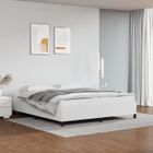 Cadre de lit - FYDUN - 160x200 cm - Similicuir Blanc - Design Contemporain - 2 places