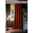 INTEX DECO Lot de 2 Rideaux luxe occultant + isolant phonique polaire L140 x H260 cm Inuit Terracotta