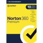 Abonnement Norton 360 Premium 2025 - SYMANTEC - 10 Appareils - 75 Go de stockage - VPN inclus - Téléchargement