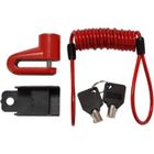 TRAHOO Verrou Universel De Guidon De Moto 2 Pièces Moto Scooter Vélo Antivol De Frein À Disque De Verrouillage Disque De Roue Locks