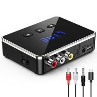 Adaptateur Audio Bluetooth, Émetteur et Récepteur Bluetooth 2 en 1, Bluetooth 5.4, Couverture 10M, Interface Multifonction