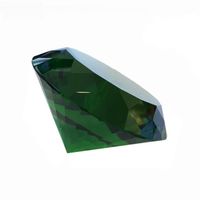 Vert - 120mm - Presse papier en forme de diamant cristal, couleur mixte, 1 pièce, affichage de gemmes en verr