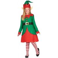 Déguisement robe elfe de Noël fille - Marque - Modèle - Or, Blanc, Polyester - Intérieur - 3 ans+