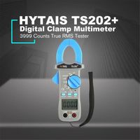 Multimètre AC-DC numérique de pince portable multifonction HYTAIS TS202 + bleu
