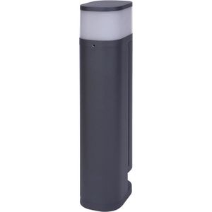 Prise colonne extérieure Prise de jardin à 2 compartiments pour  distributeur de colonne de puissance extérieur, acier inoxydable noir, LxH  12,5x22 cm